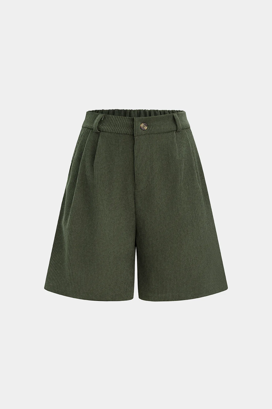Corduroy High Waist Wide Leg Shorts