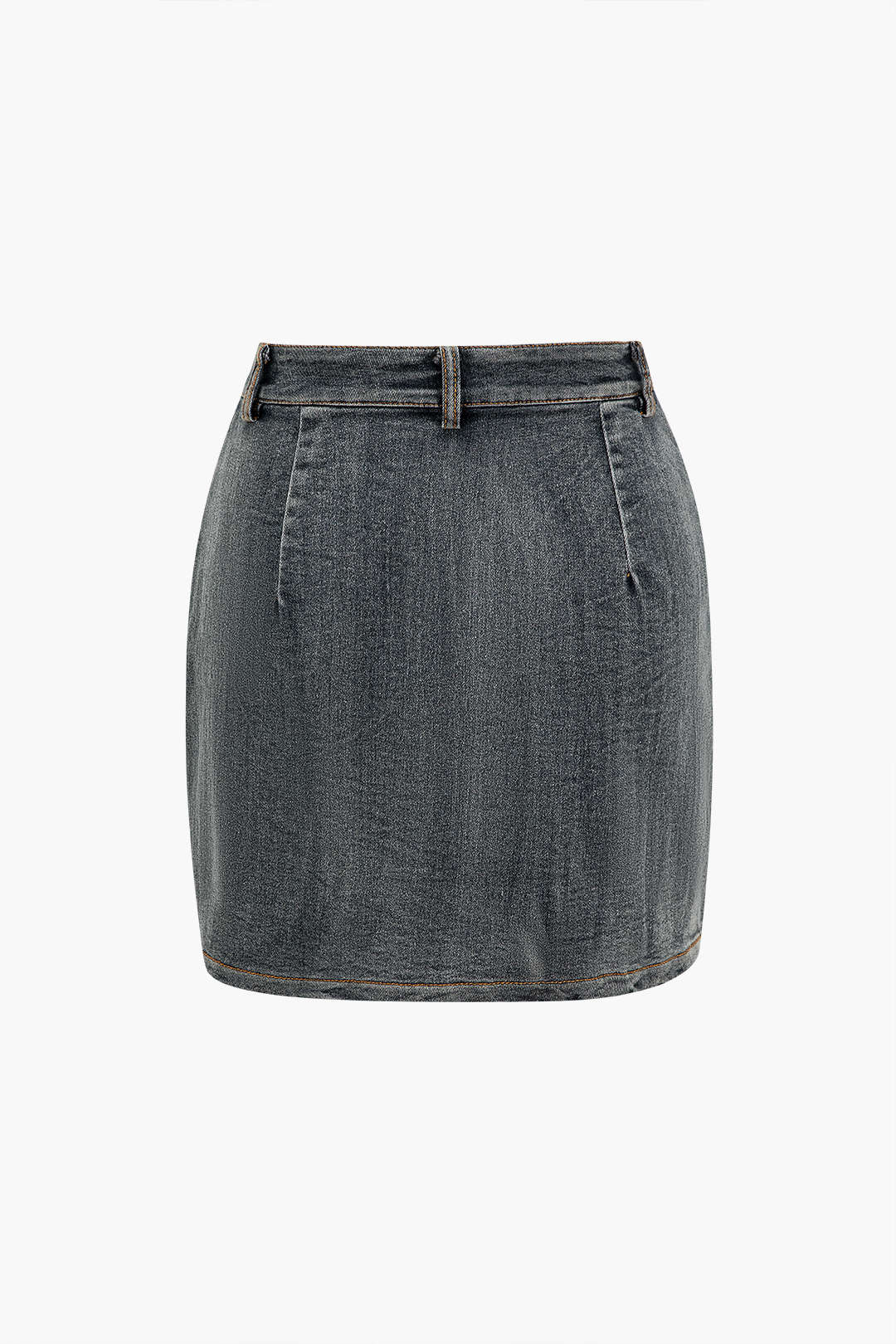 Denim Tie Up Halter And Mini Skirt Set - Image 12