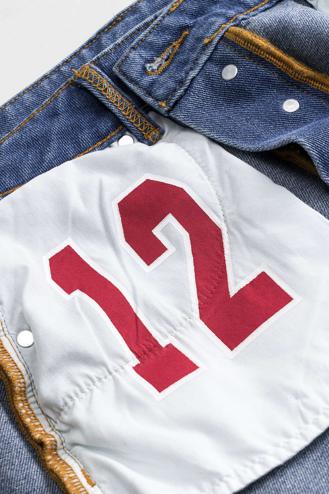 Reversible Denim Pocket Mini Skirt - Image 4