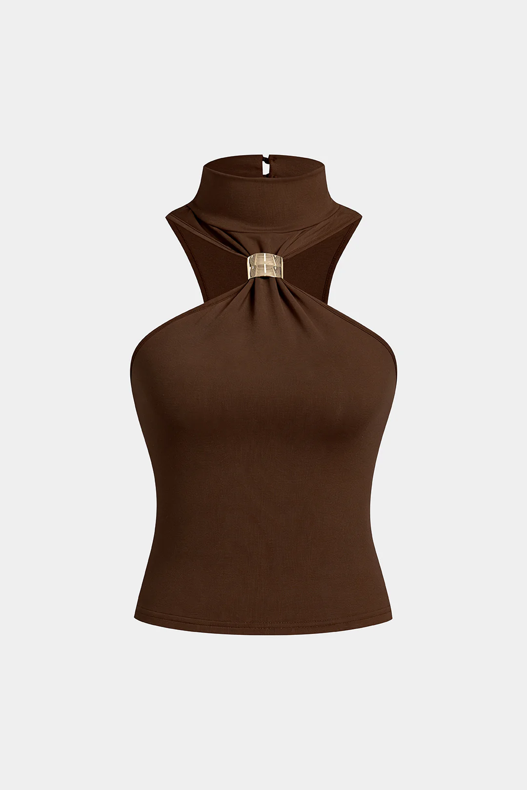 Mock Neck Metallic Tank Top - Image 7